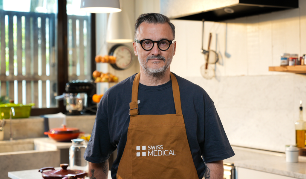 Más que un menú: Fernando Trocca junto a Swiss Medical